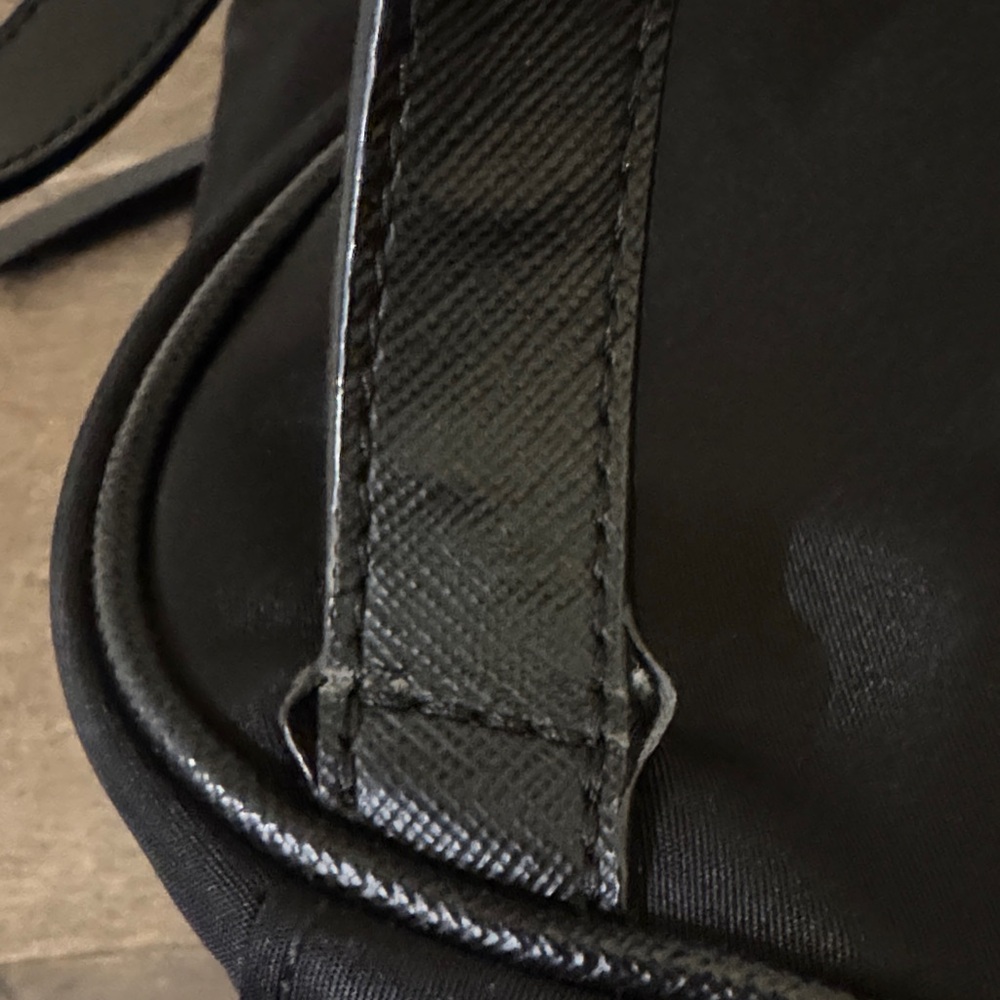 Kate Spade Black Nylon Mini Backpack Gold Hardware Small Travel Bag - Picture 7 of 8